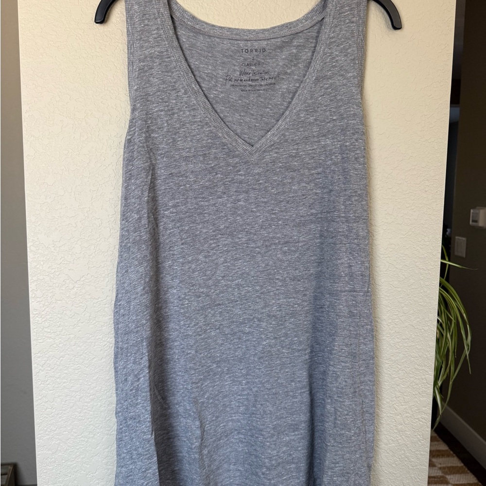 Torrid Classic Fit Gray Top
